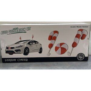 Automotive Decoration Kit Nifty Holiday Cheer Candy Canes for Festive Car Decor